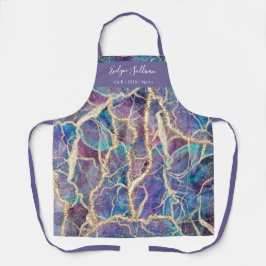 delantal profesional de belleza opal oscura