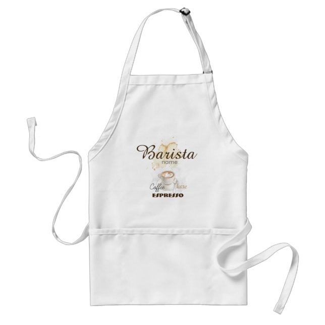 Delantal profesional de encargo de Barista con (Frente)