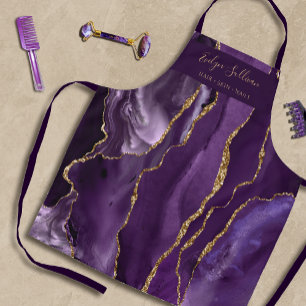 delantal profesional de la belleza de la agata pú