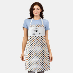 Delantal Profesional de los puntos de polka de piel de Dog 