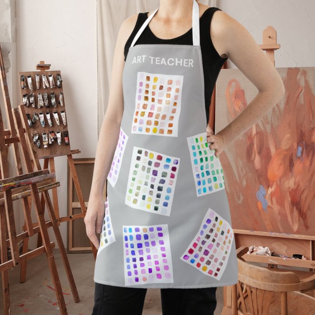 Delantal Profesor de Arte Colorido (Subido por el creador)