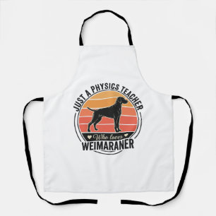 Delantal Profesor de Física Ama Diseño de Perro Vintage Wei