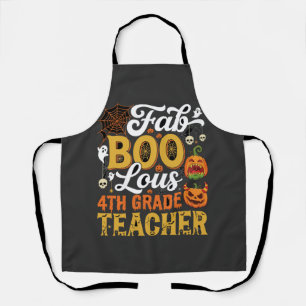 Delantal Profesor fantástico de Halloween de 4to grado