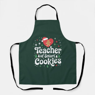 Delantal Profesora De navidades De Cookies Inteligentes