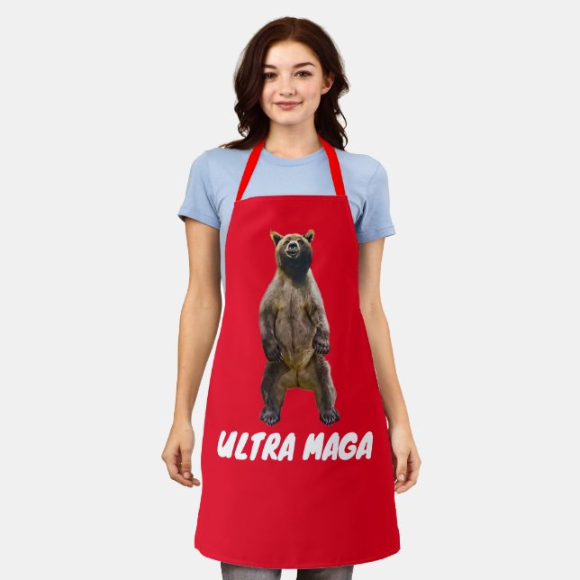DELANTAL PROGRAMAS DE COCINA DE OSO GRIZZLY ULTRA MAGA (Gastado)