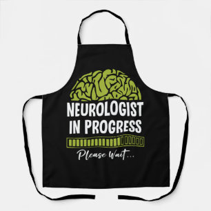 Delantal Progreso neurológico, por favor, espere Neurología