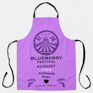 Delantal Promoción del Festival de Blueberry anual