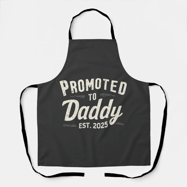 Delantal Promocionado a Daddy Est. 2025 Día del padre (Anverso)