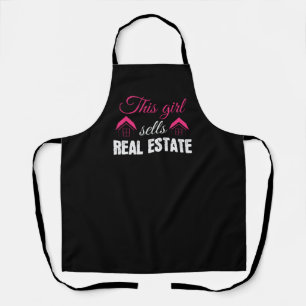 Delantal Propiedad Realtor Chica Real Estate Agent Chicas