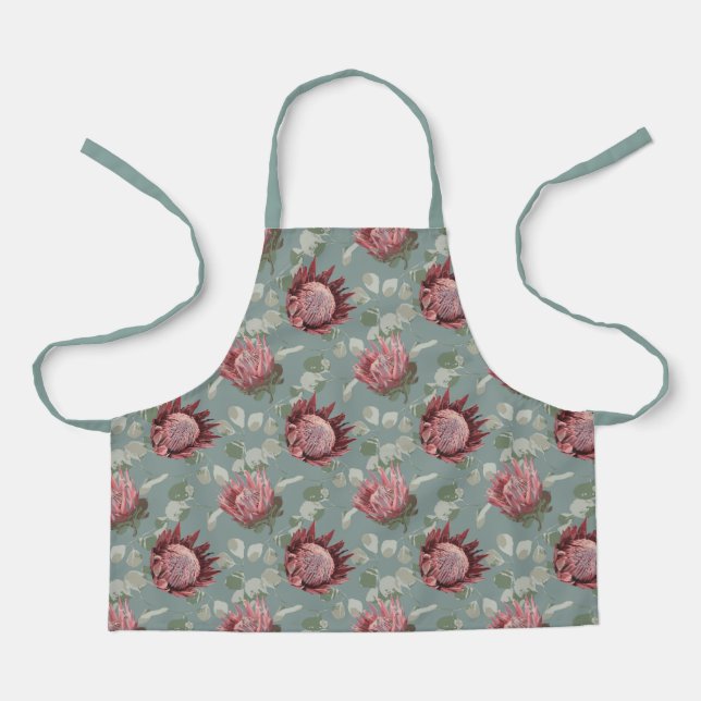 Delantal Protea del Rey en el Apron de espuma marina (Anverso)