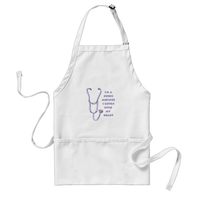 Delantal protector de nombre personalizado de enfermera Hea (Frente)