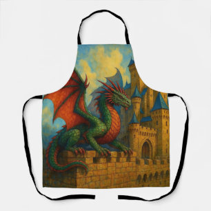 Delantal Protector del castillo del dragón medieval