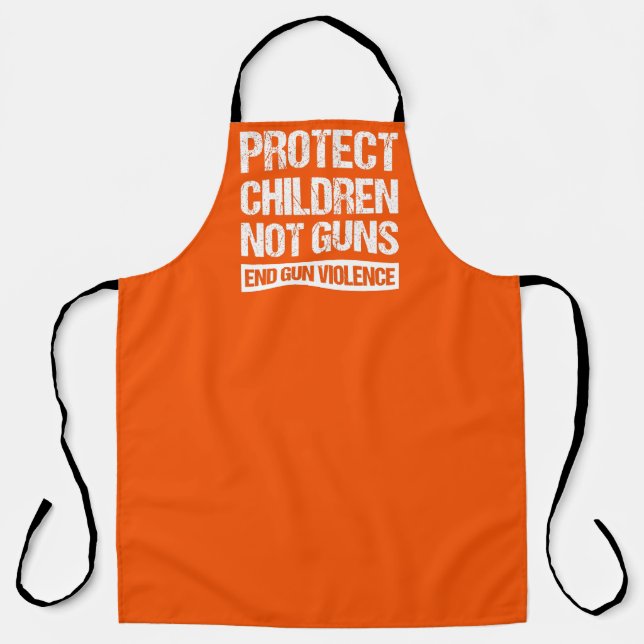 Delantal Proteger a los niños, no las armas - Terminar con  (Anverso)