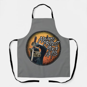 Delantal Proteja siempre tus nueces - ardilla de ninja dive
