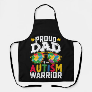 Delantal Proud Dad Of An Autism Warrior Family