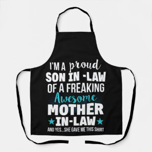 Delantal Proud Son-In-Law Of A Freaking Mother-In-Law