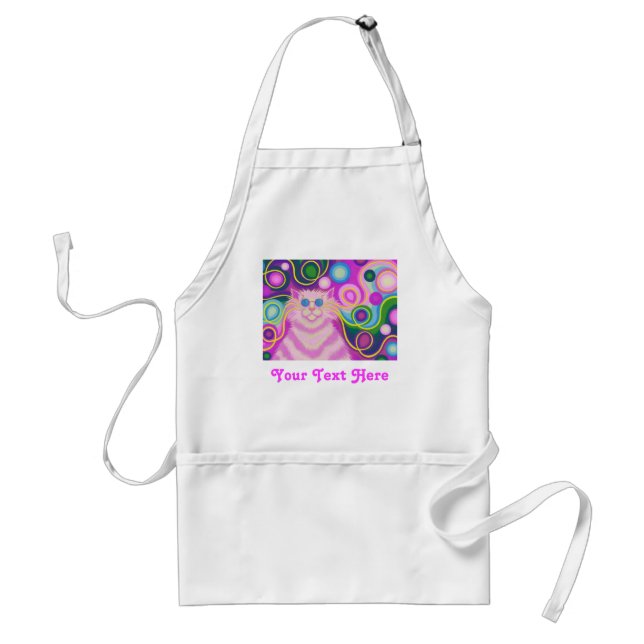 Delantal Psy-cat-delic Pink (Frente)
