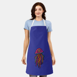 Delantal Psychedelic Jellyfish Apron | Bold Ocean Vibes