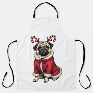 Delantal Pub Dog Usando Santa Demanda Para Navidades Perros