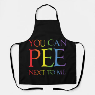 Delantal Puedes Pee A Mi Lado Divertidas Camisetas Lesbiana