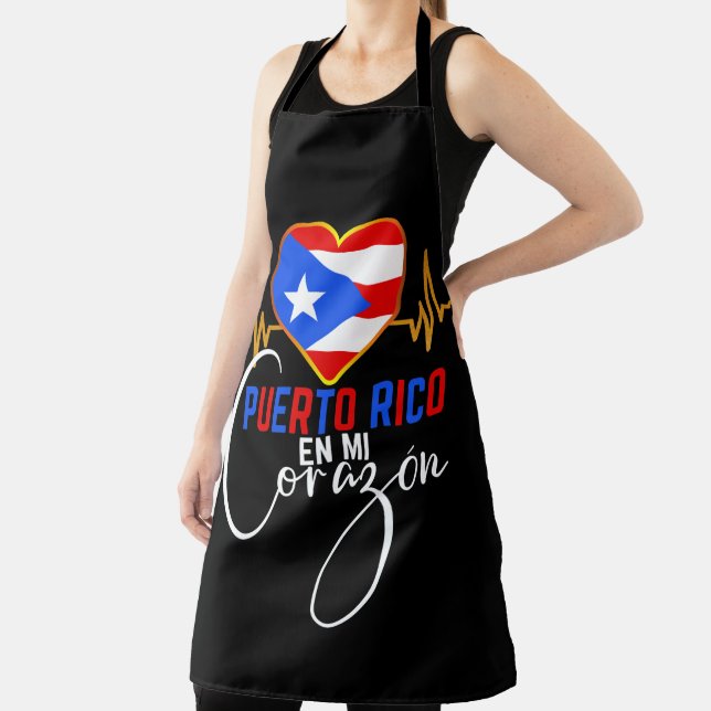 Delantal Puerto Rico en mi Corazón Orgullo Puertorriqueño (in situ)
