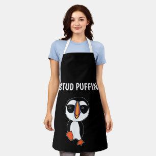 Delantal Puffin Semental Pájaro Divertido