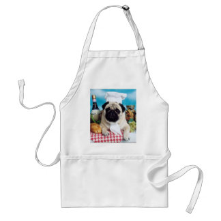 Delantal Pug Chef Apron