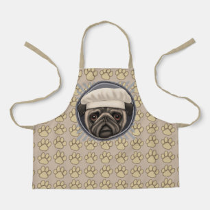 Delantal Pug Chef Apron