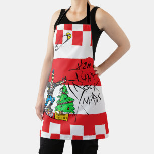 DELANTAL PUNK ROCK XMAS