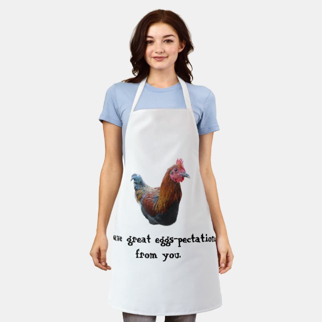 Delantal Punny Chicken Apron (Gastado)