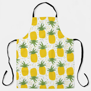 Delantal Puntos de piña: diseño de frutas de verano