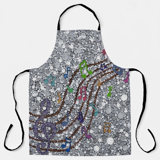 Delantal Puntos musicales (Anverso)