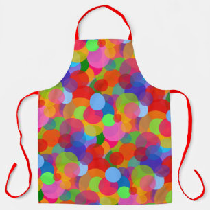 Delantal Puntos y puntos multicolores