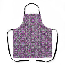 Purple ancient Islamic mandala pattern
