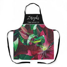 Purple Clematis Floral, mediano