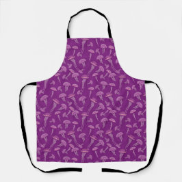 Delantal Purple glowing jelly fish pattern