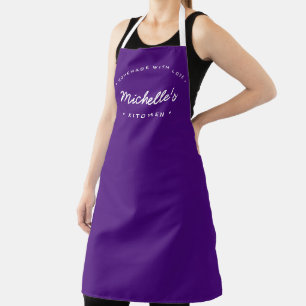 Delantal Purple Homemade with Love Personalizado Kitchen