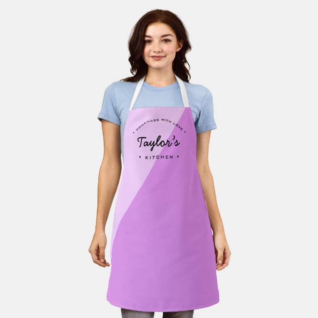 Delantal Purple Homemade with Love Personalized Kitchen (Gastado)