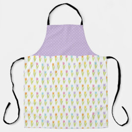 DELANTAL PURPLE PURPLE NARANJA ROJO BLUE EASTER TULIPS