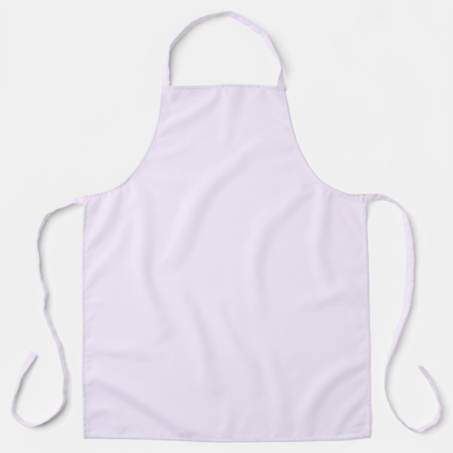 Delantal Púrpura Rosa blanco pálido pálido color sólido (Anverso)
