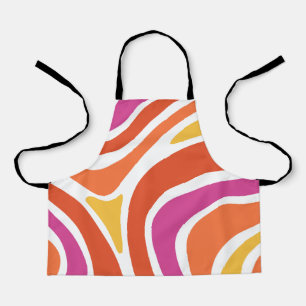 Delantal Púrpura Rosa Resumen Pastel Psicodélico Pacífico