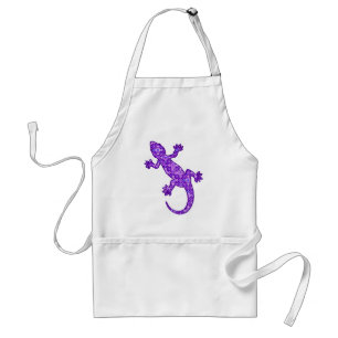 Delantal Púrpura violeta y amethyst del Gecko tribal del