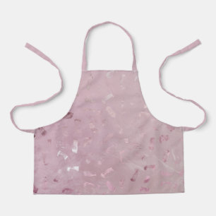 Delantal Purpurina de oro Rosa rosa claro
