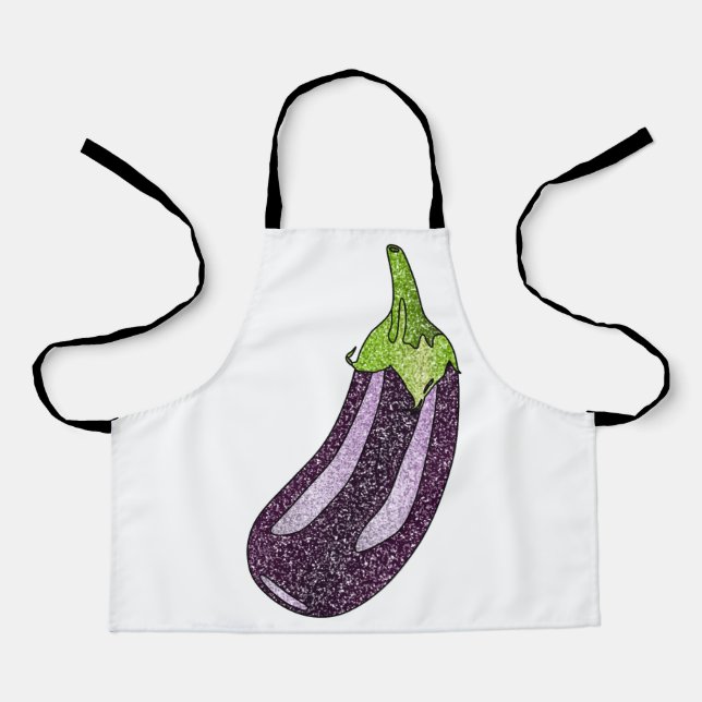 Delantal Purpurina Eggplant (Anverso)