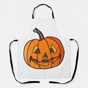 Delantal Purpurina Jack O'Lantern