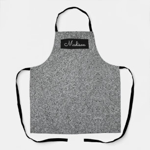 Delantal Purpurina moderno Sparkle personalizado