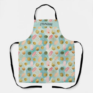 Delantal Purpurina Pastel Confetti Resumen Modelo (2)