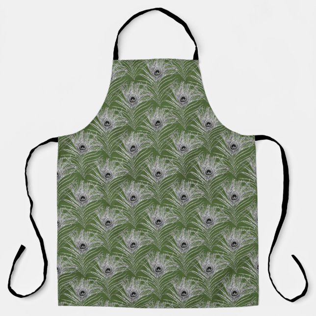 Delantal Purpurina Peacock Feather Series Design 15 (Anverso)