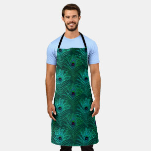 Delantal Purpurina Peacock Feather Series Design 18