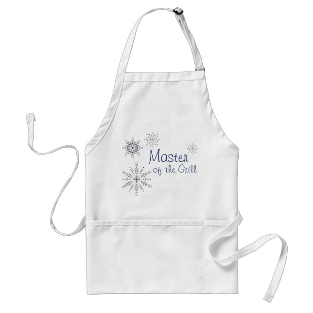 Delantal Purpurina Snowflakes Apron (Frente)